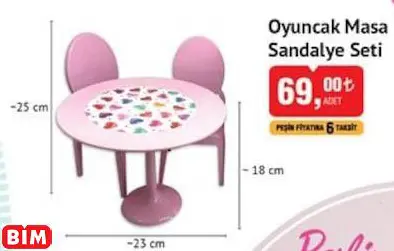 OYUNCAK MASA SANDALYE SETİ OYUNCAK MASA SANDALYE SETİ